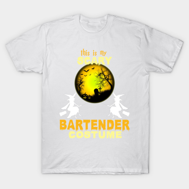 This Is My Scary Bartender Costume T-Shirt-TOZ